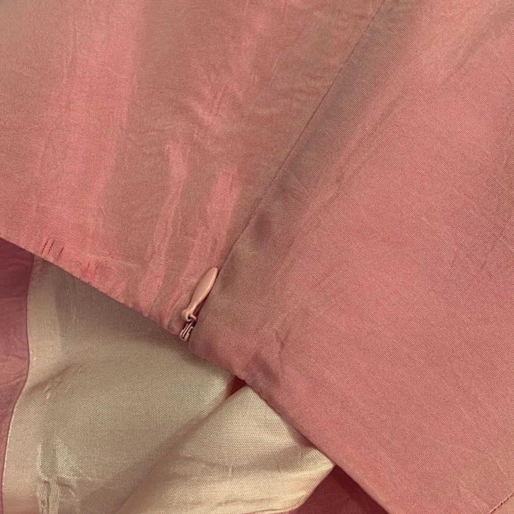 Vintage Y2K Elegant Pink pencil maxi skirt by Rue Verte size S - Picture 7 of 7